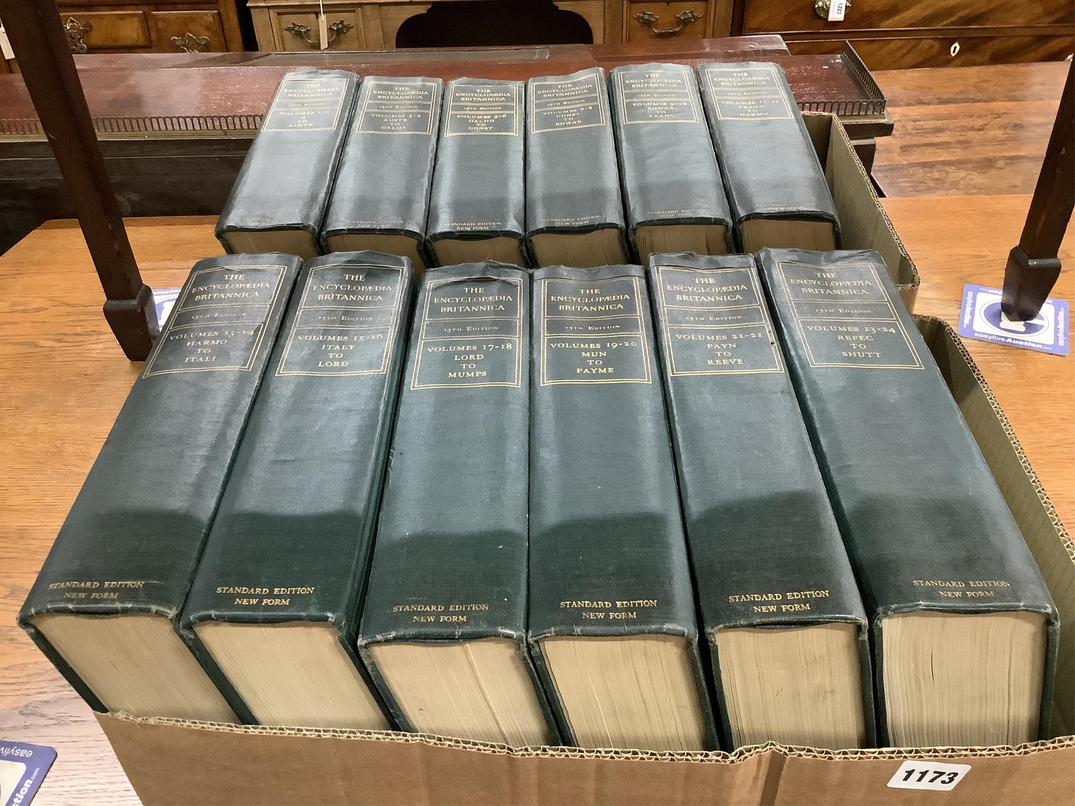 The Encyclopedia Britannica, 12 vols.(vols.1-24)